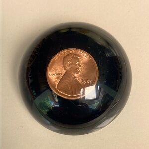 Vintage Tarax of Canada 1987 Copper Penny Paperweight